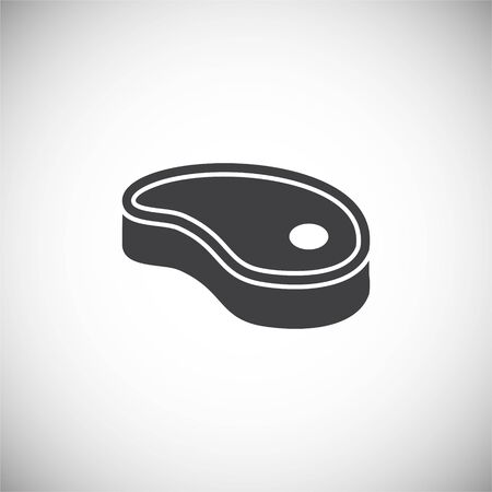 Steak related icons set on background for graphic and web design. Simple illustration. Internet concept symbol for website button or mobile appのイラスト素材