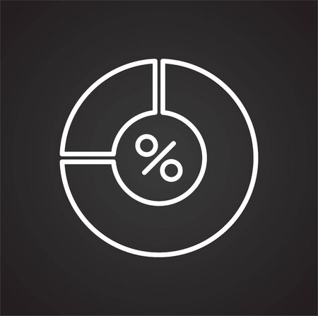 Graph line icon on background for graphic and web design. Simple vector sign. Internet concept symbol for website button or mobile appのイラスト素材