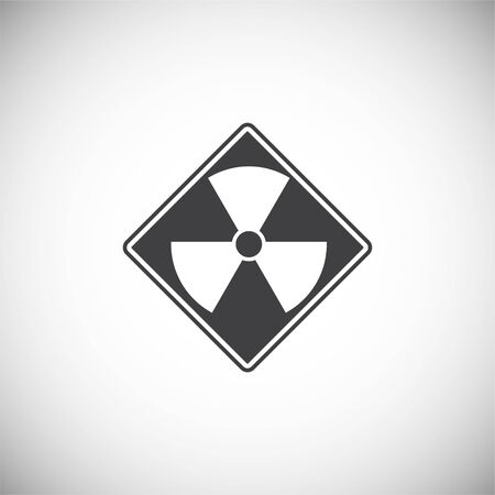 Radiation related icon on background for graphic and web design. Simple illustration. Internet concept symbol for website button or mobile appのイラスト素材