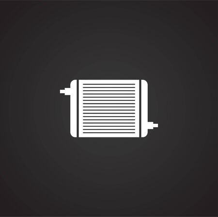 Car part related icon on background for graphic and web design. Simple illustration. Internet concept symbol for website button or mobile appのイラスト素材