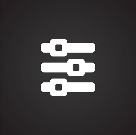 Option button icon on background for graphic and web design. Simple illustration. Internet concept symbol for website button or mobile appのイラスト素材