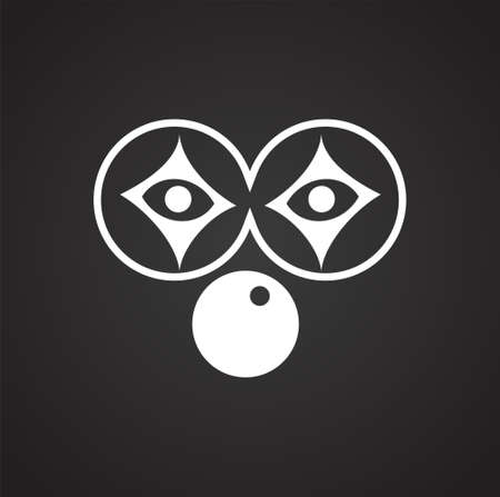Masks icon on background for graphic and web design. Simple vector sign. Internet concept symbol for website button or mobile appのイラスト素材