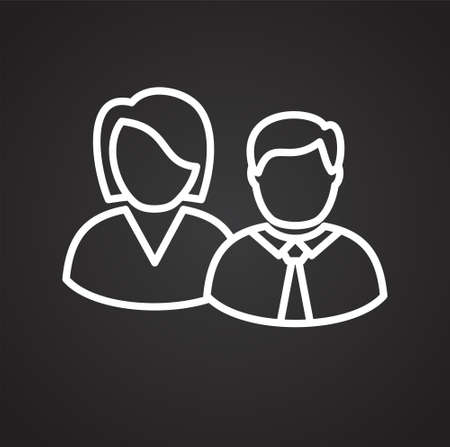 Person icon on background for graphic and web design. Simple vector sign. Internet concept symbol for website button or mobile appのイラスト素材
