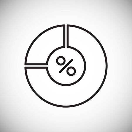 Graph line icon on background for graphic and web design. Simple vector sign. Internet concept symbol for website button or mobile appのイラスト素材