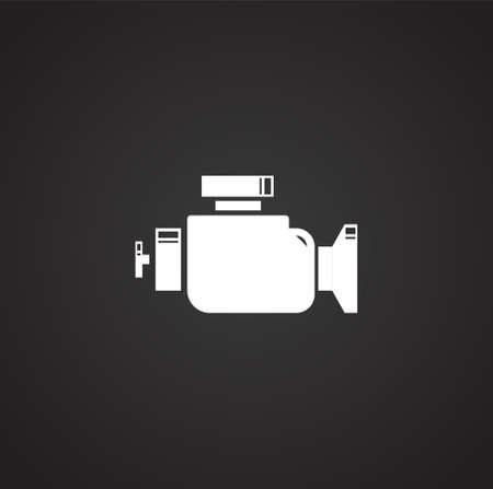 Car part related icon on background for graphic and web design. Simple illustration. Internet concept symbol for website button or mobile appのイラスト素材