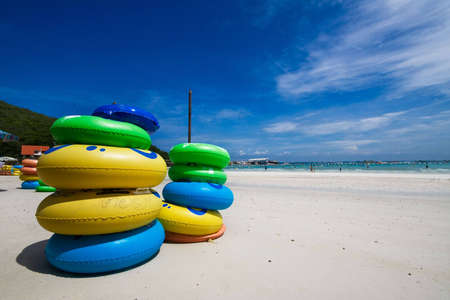 color rubber rings of koh larn pattayaの写真素材