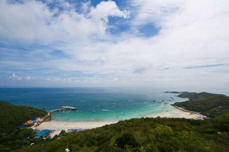 Hight angle of koh larn pattayaの写真素材