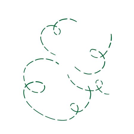 Doodle sketch dotted chaotic lines on a white background.のイラスト素材