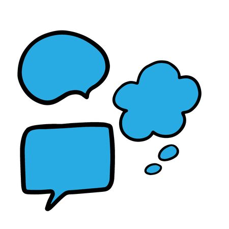 Set of speech bubbles. Vector illustrationのイラスト素材