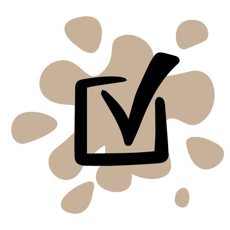 check mark icon icon template color editable. checklist symbol vector sign isolated on white background vector illustration for graphic and web designのイラスト素材