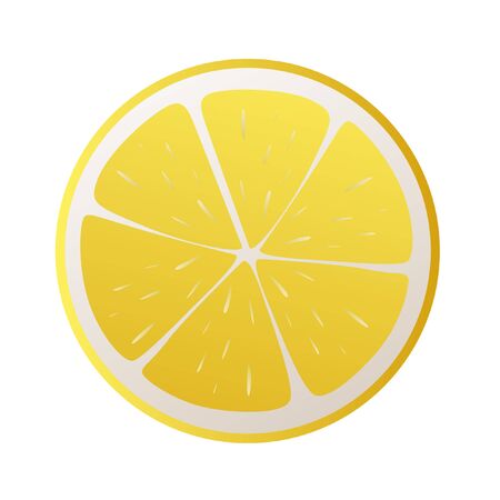 Illustration lemon on a white backgroundのイラスト素材
