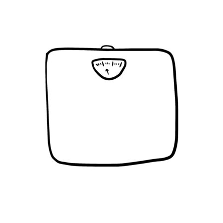 scales doodle illustration on white backroundのイラスト素材