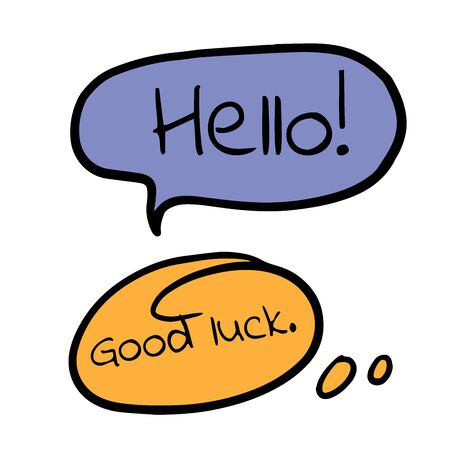 Set of speech bubbles. Vector illustrationのイラスト素材