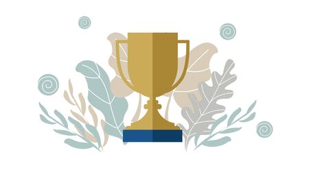  Simple flat illustration of an hourglass. Icon, button for your website, mobile application on a white background.のイラスト素材