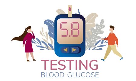 doodle sketch glucometer, simple flat illustration on white background, iconのイラスト素材