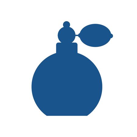  Simple flat illustration of perfume bottle on a white background.のイラスト素材