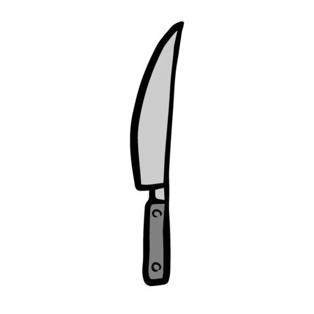 icon knife doodle sketch on a white backgroundのイラスト素材