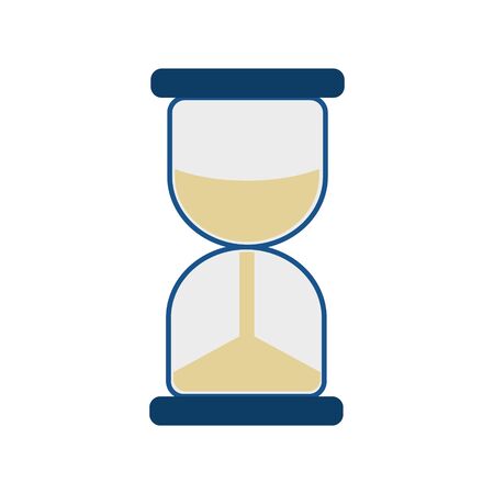 Simple flat illustration of an hourglass. Icon, button for your website, mobile applicationのイラスト素材