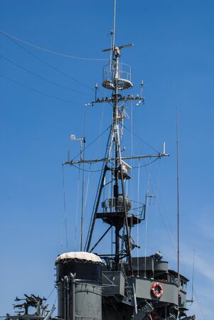 Observe of Thai old battleship, Mae Klongのeditorial素材