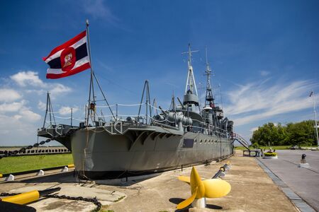 Thai old battleship, Mae Klongのeditorial素材