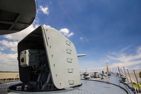 Cannon of Thai old battleship, Mae Klongのeditorial素材