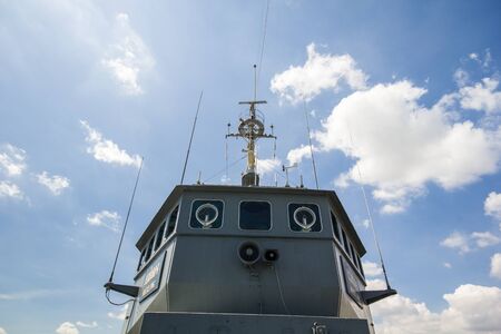 Command room of Thai old battleship, Mae Klongのeditorial素材