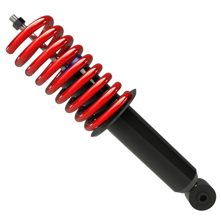 shock absorber isolated on white background  3D render 