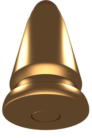 Bullet  isolated  white background  3d  illustrationの写真素材