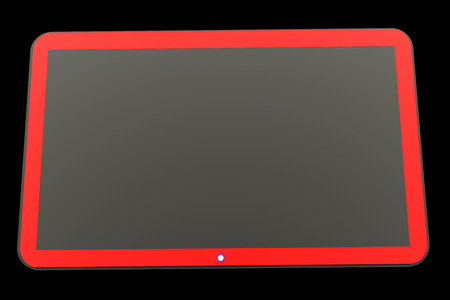 Computer Monitor. isolated on black background. 3dの写真素材