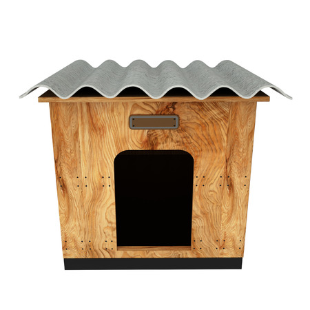 doghouse. Isolated on white background. 3dの写真素材