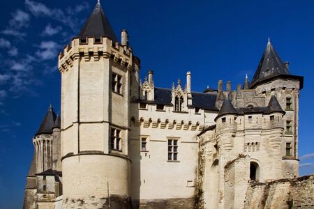 The Chateau de Saumur was originally constructed as a fortified strongholdの写真素材