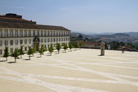 Courtyard of the old Royal Palace turned University of Coimbraのeditorial素材