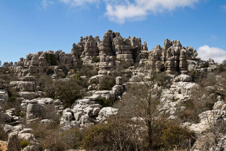 El Torcal Park Nature Reserve is known for itの写真素材