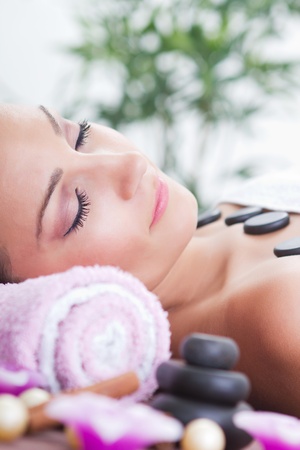 a beauty woman getting spaの写真素材