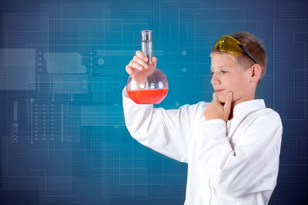 young scientist  testing a new formulaの写真素材