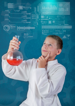 young scientist  testing a new formulaの写真素材