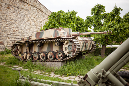 WWII German StuG.III Ausf.G in museum in Belgradeのeditorial素材