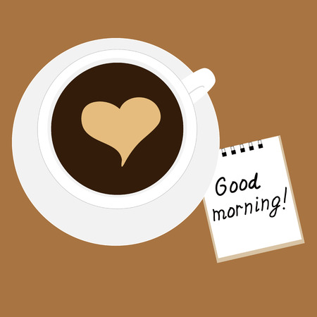 Coffee cup icon. Vector illustration. Cup of hot drink.のイラスト素材