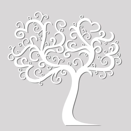 Art tree beautiful for your design. Vector ornament.のイラスト素材