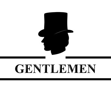 Gentleman icon. icon isolated on white background.のイラスト素材