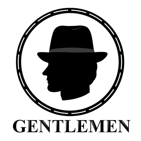 Gentleman icon. icon isolated on white background.のイラスト素材