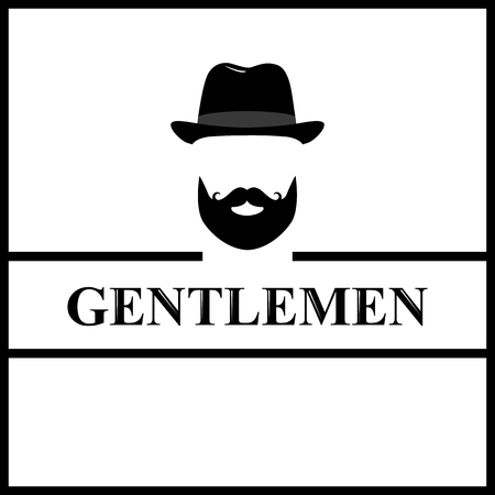 Gentleman icon. icon isolated on white background.のイラスト素材