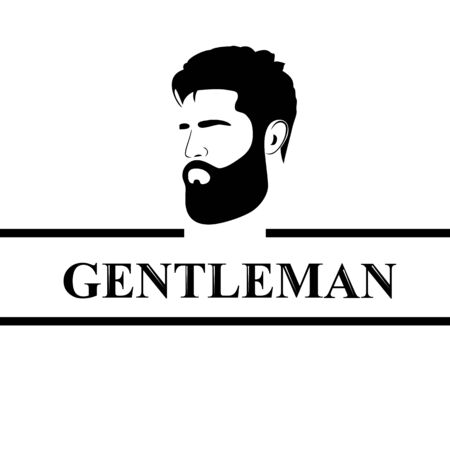 Gentleman icon. icon isolated on white background.のイラスト素材