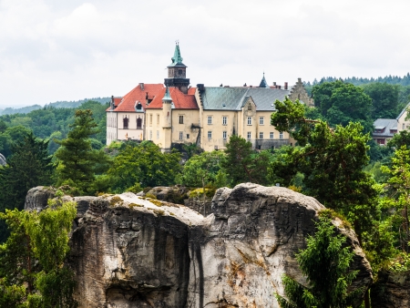 Hruba Skala castle  Czech Republic の写真素材