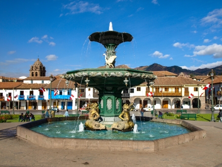 Plaza de Armas in Cusco  Peru のeditorial素材