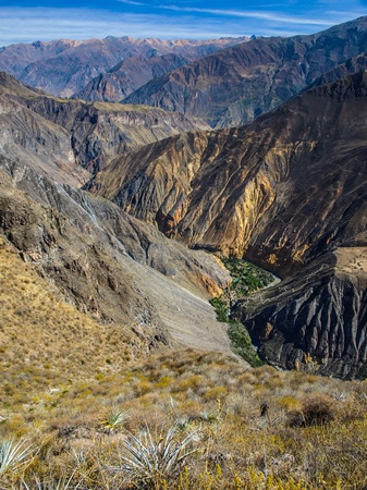 The deepest canyon in the world - Colca  Peru の写真素材