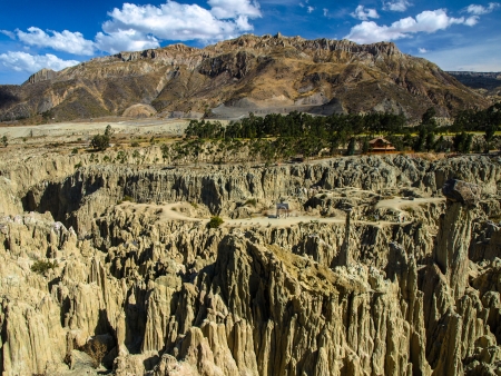 Valley of the Moon - Valle de la Luna near La Paz  Bolivia の写真素材