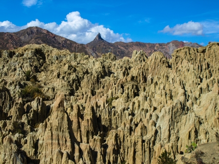 Valley of the Moon - Valle de la Luna near La Paz  Bolivia の写真素材