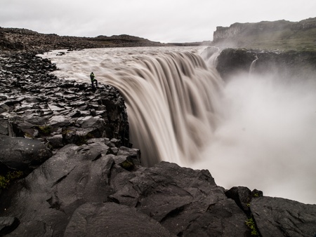 Dettifoss - the biggest european waterfall (Iceland)の写真素材