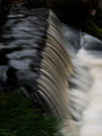 Small waterfall in long exposureの写真素材